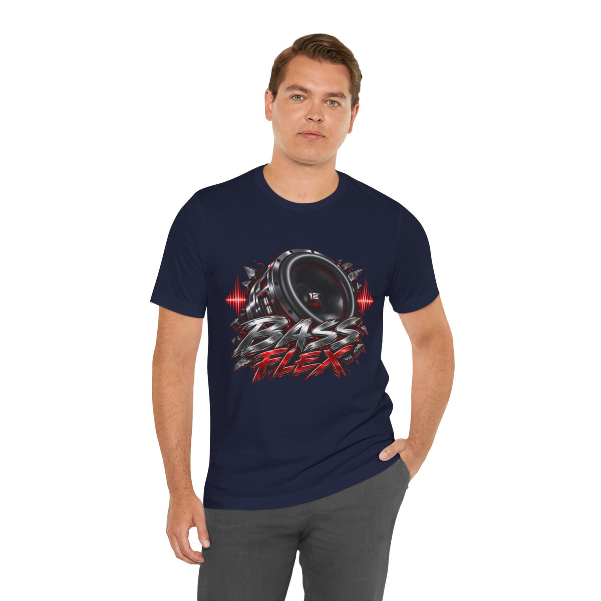Bass Flex T-Shirt – Car Audio Subwoofer Graphic Tee