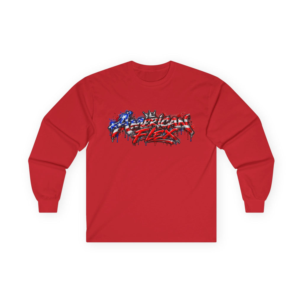 "American Flex" Long Sleeve Shirt -Patriotic Graphic Drip