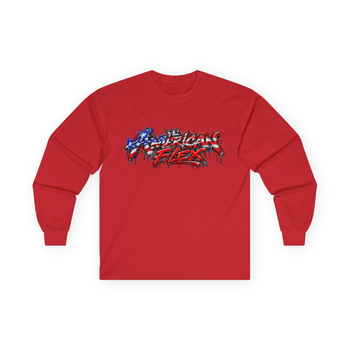 "American Flex" Long Sleeve Shirt -Patriotic Graphic Drip