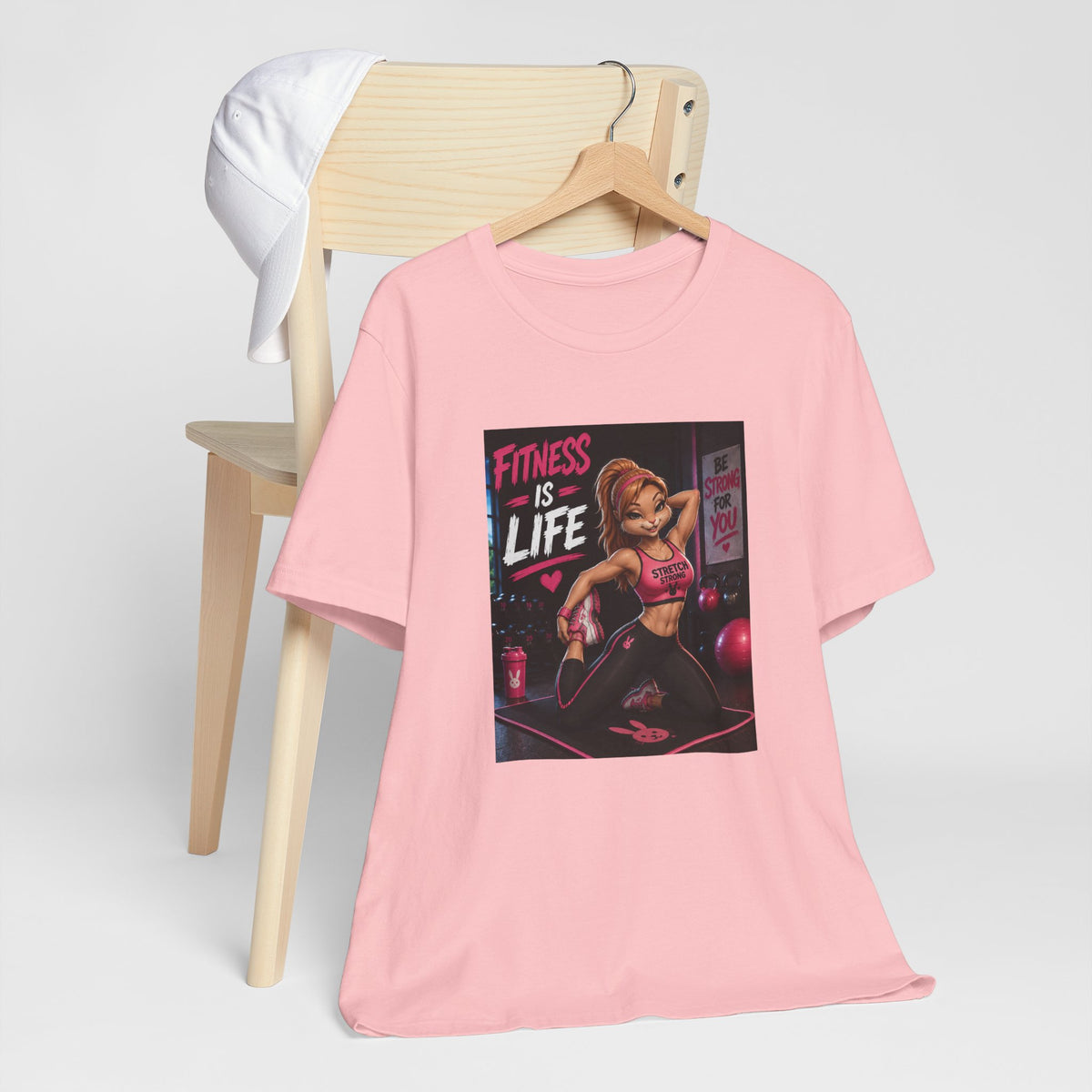 Fitness Is Life Tee — Motivational Gym Workout T-Shirt for Women