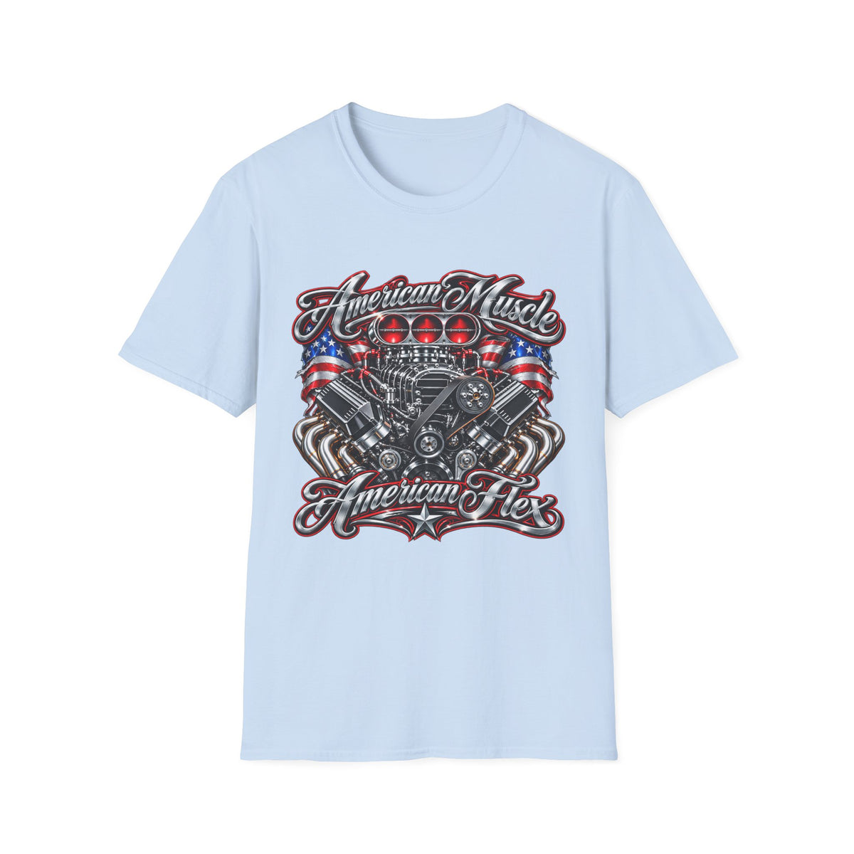 American Muscle Engine Graphic Tee