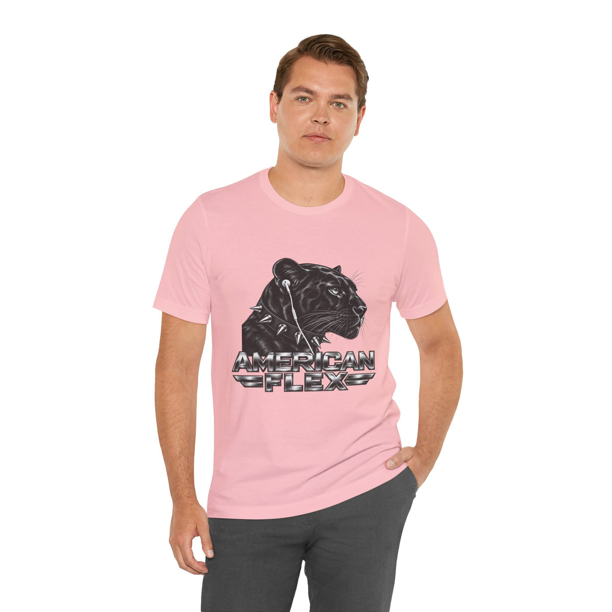 American Flex Panther Tee — Retro Logo Graphic T-Shirt