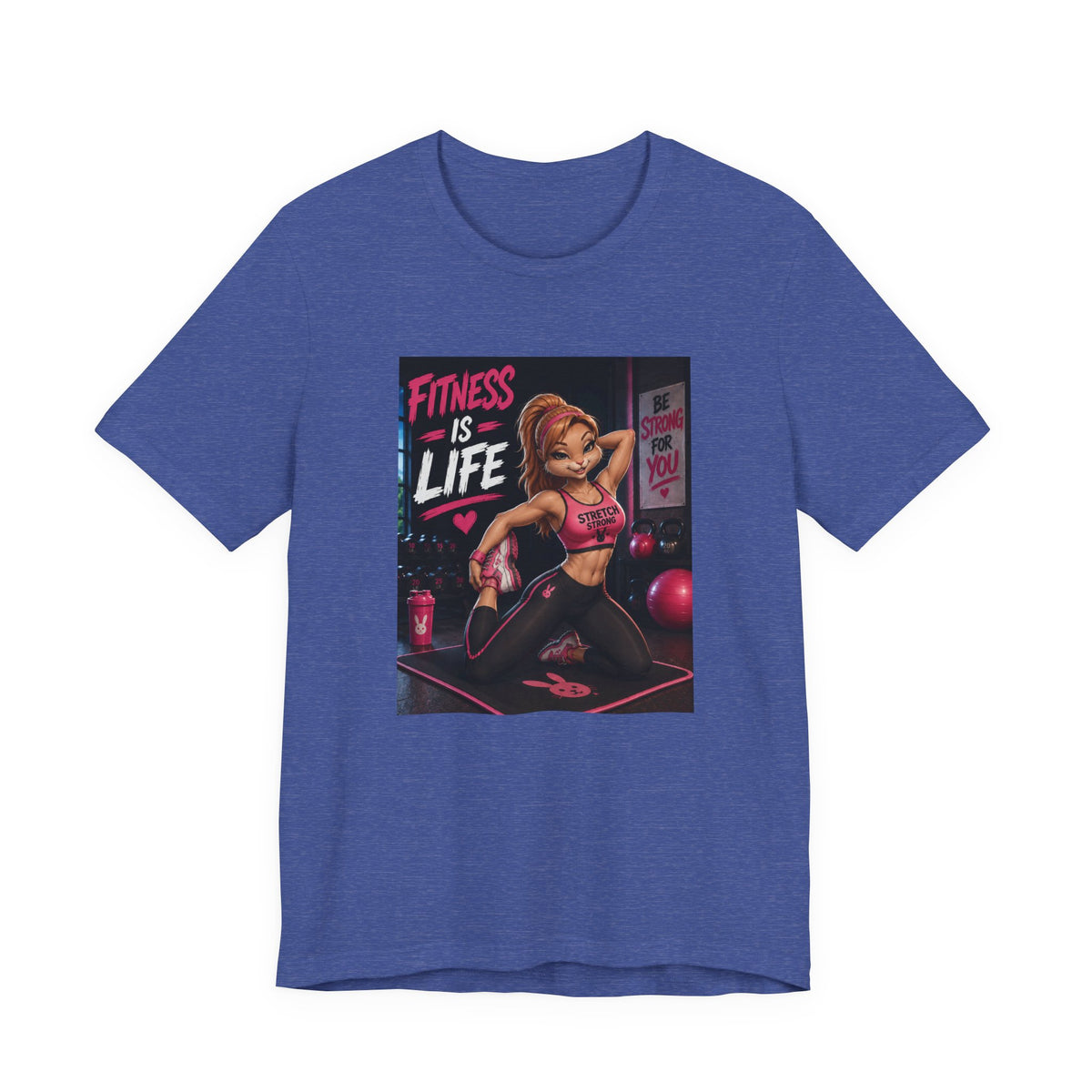Fitness Is Life Tee — Motivational Gym Workout T-Shirt for Women