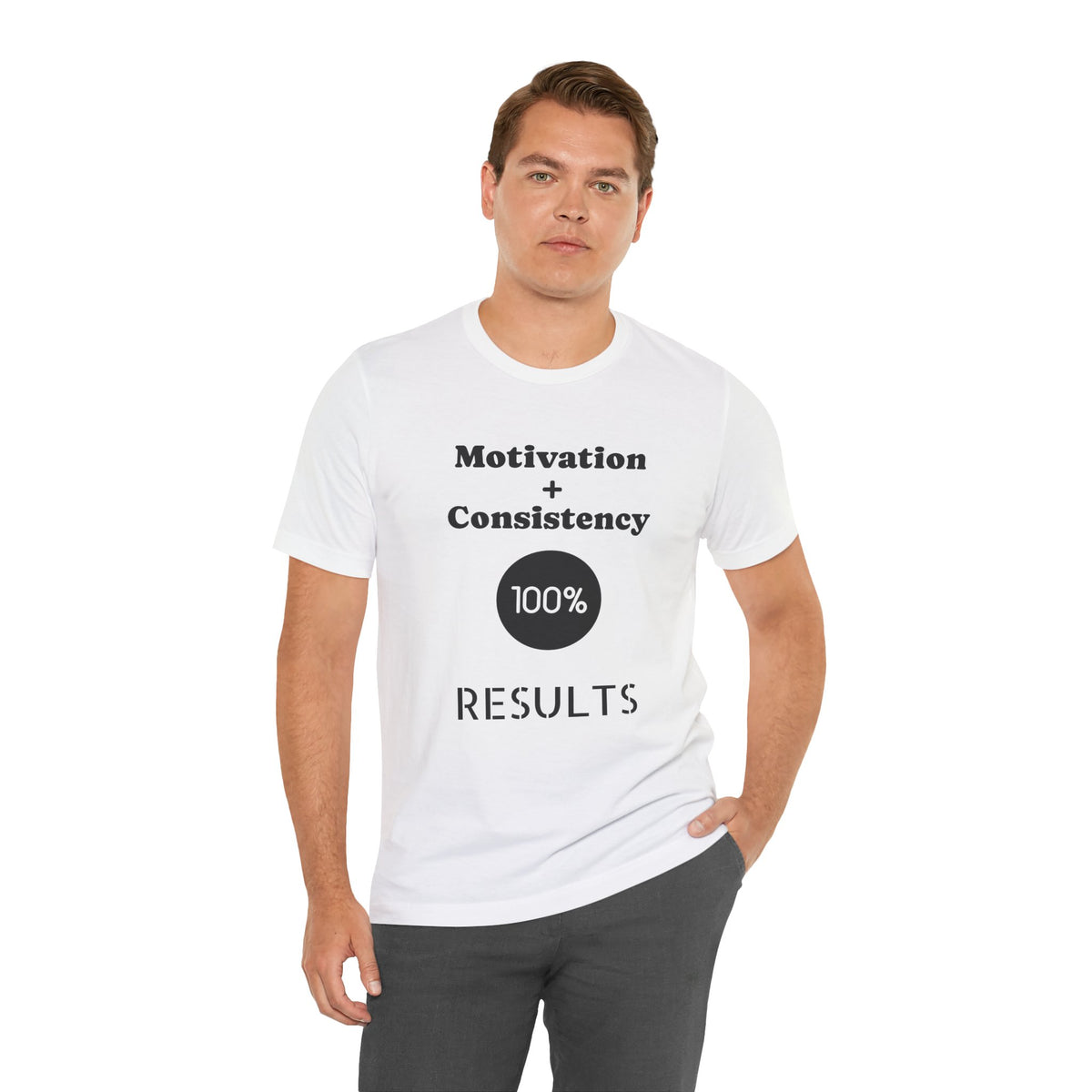 Motivation + Consistency 100% Results T-Shirt