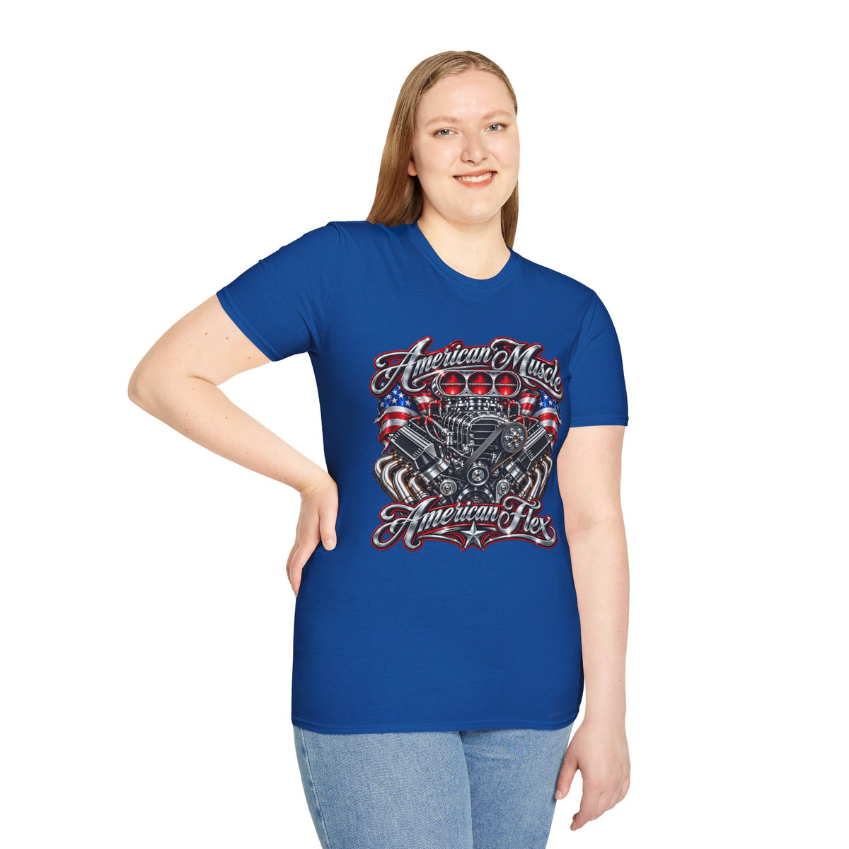 American Muscle Engine Graphic Tee
