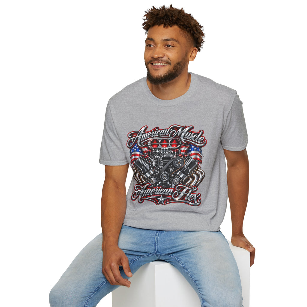 American Muscle Engine Graphic Tee