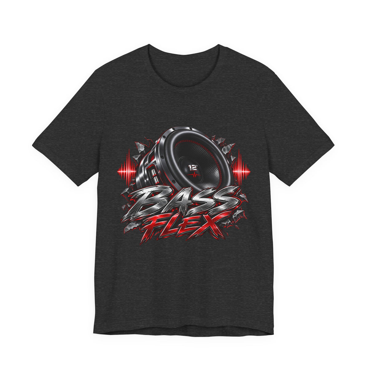 Bass Flex T-Shirt – Car Audio Subwoofer Graphic Tee