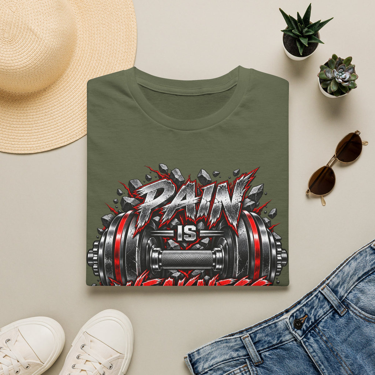 Pain Is Weakness Leaving The Body Gym T-Shirt