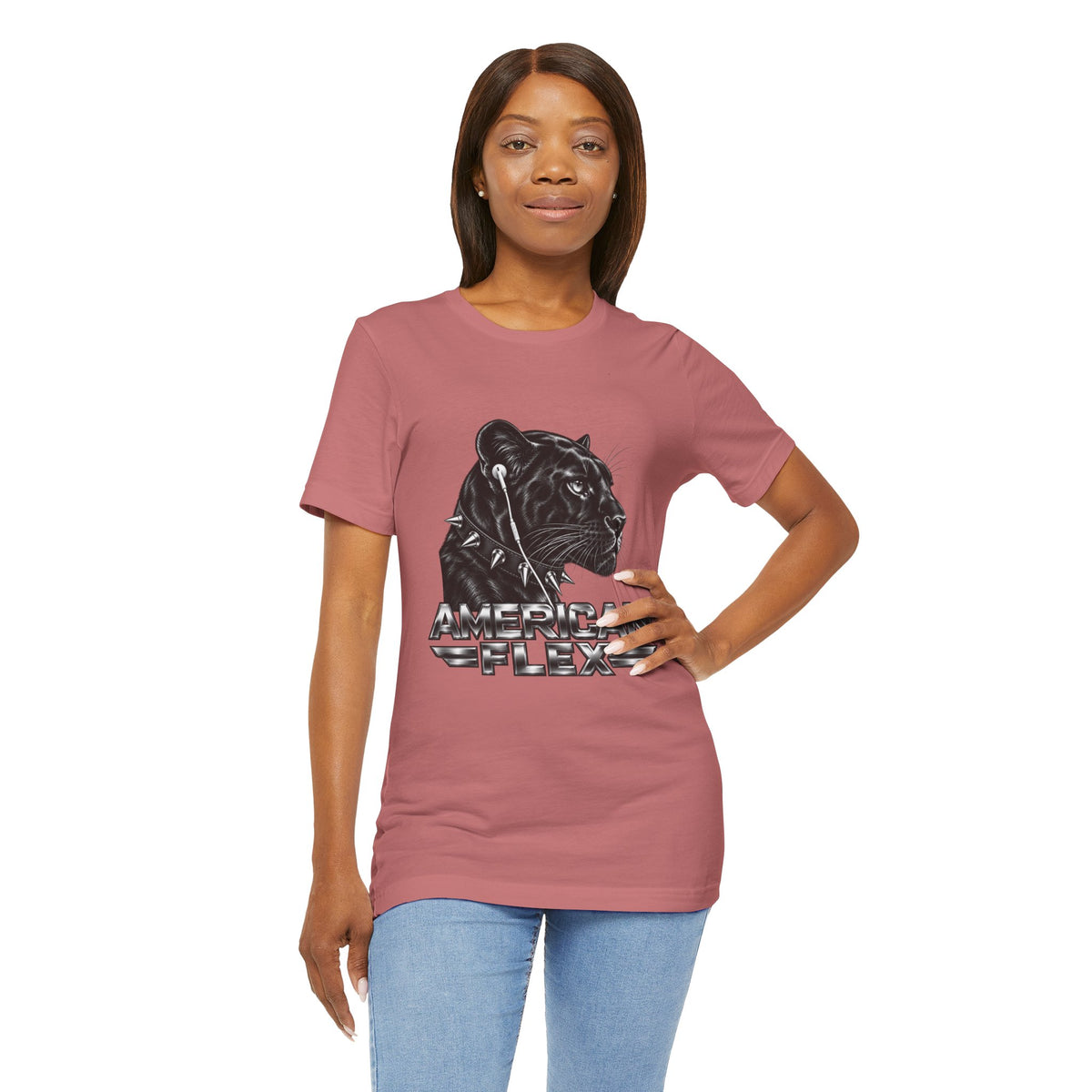American Flex Panther Tee — Retro Logo Graphic T-Shirt