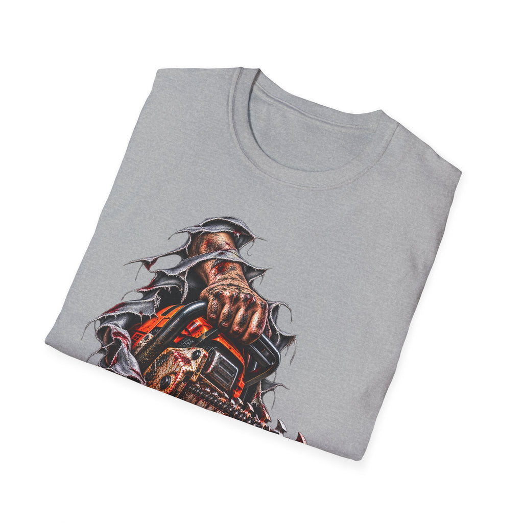 Chainsaw Carving T-Shirt — Horror Graphic Tee