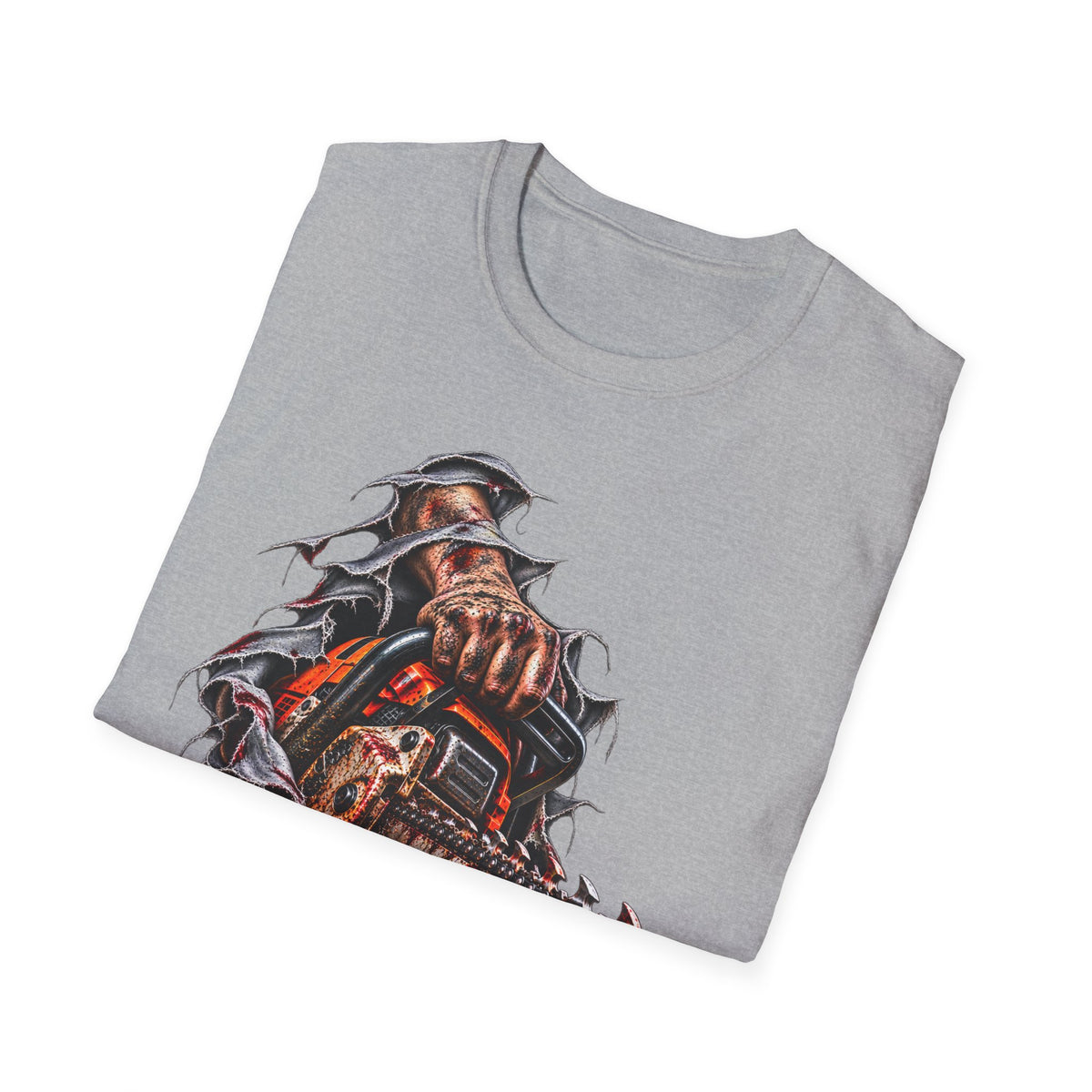 Chainsaw Carving T-Shirt — Horror Graphic Tee