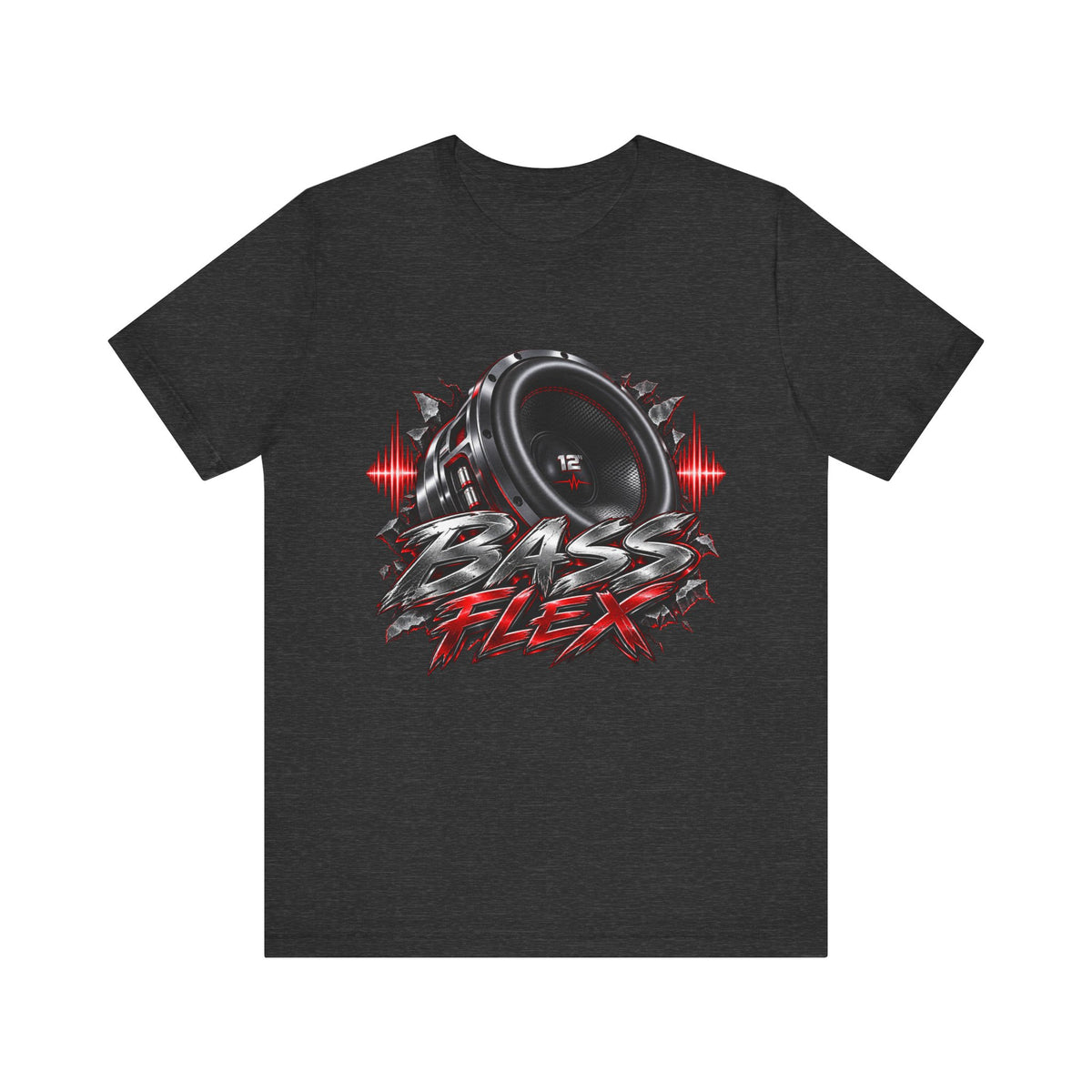 Bass Flex T-Shirt – Car Audio Subwoofer Graphic Tee