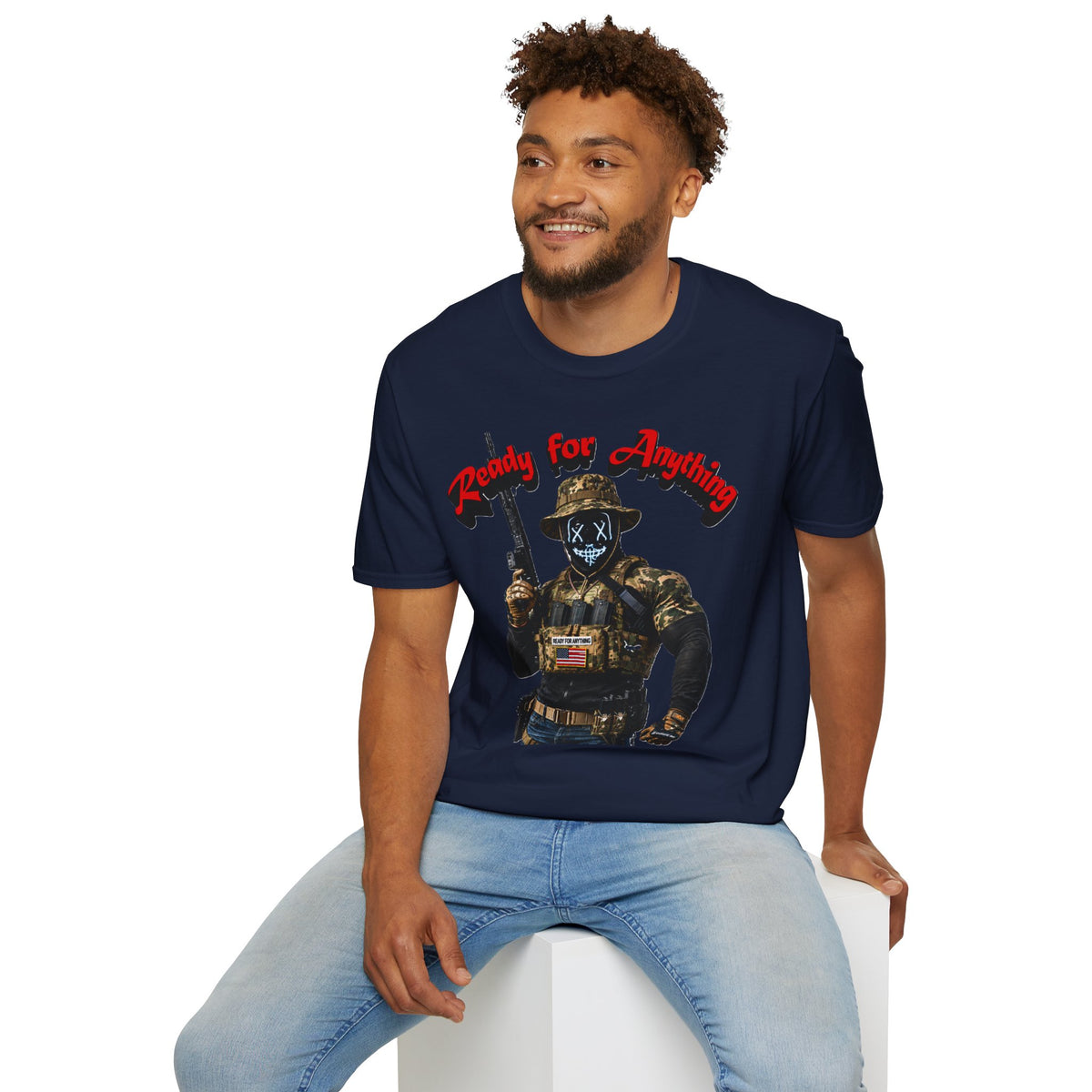 "Ready For Anything" Tactical Soldier Graphic Tee