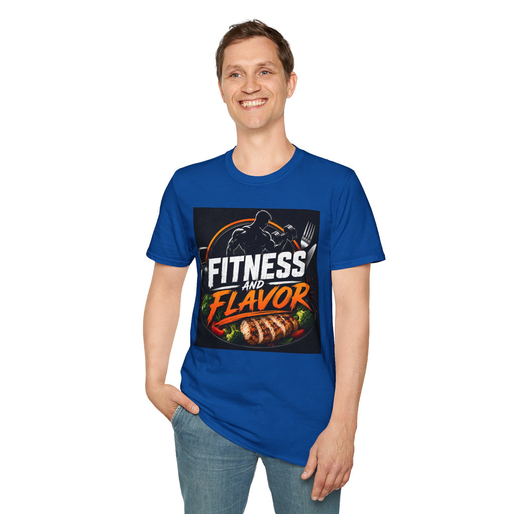 Fitness and Flavor T-Shirt — Gym & Foodie Workout Tee
