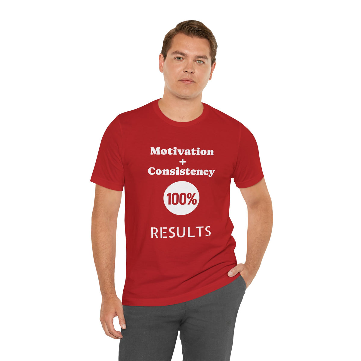Motivation + Consistency 100% Results T-Shirt