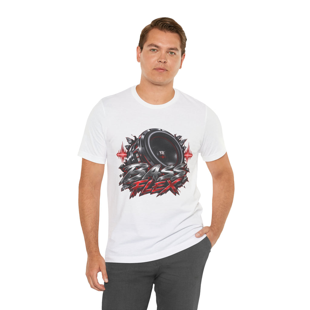 Bass Flex T-Shirt – Car Audio Subwoofer Graphic Tee