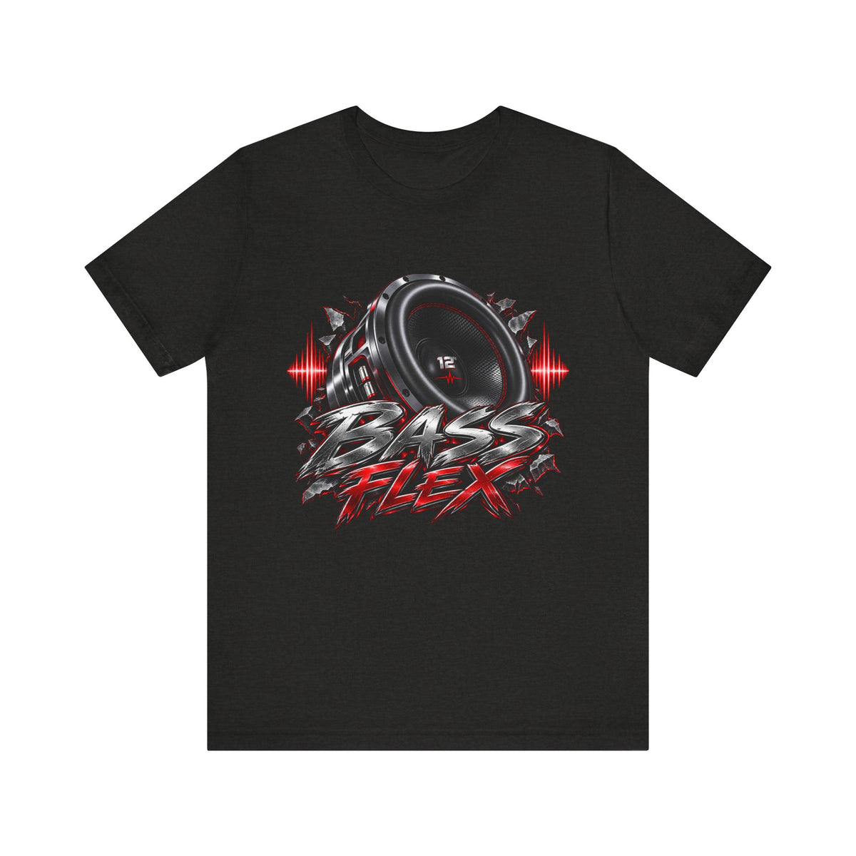 Bass Flex T-Shirt – Car Audio Subwoofer Graphic Tee
