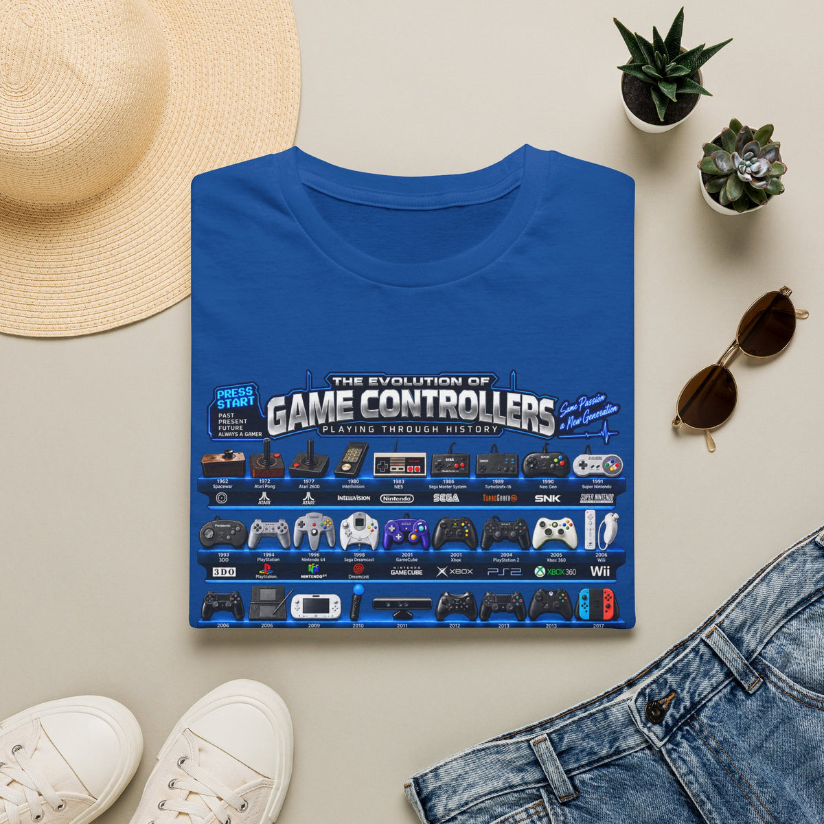'Gamer 4 Life' Graphic Tee - Game Controllers Evolution