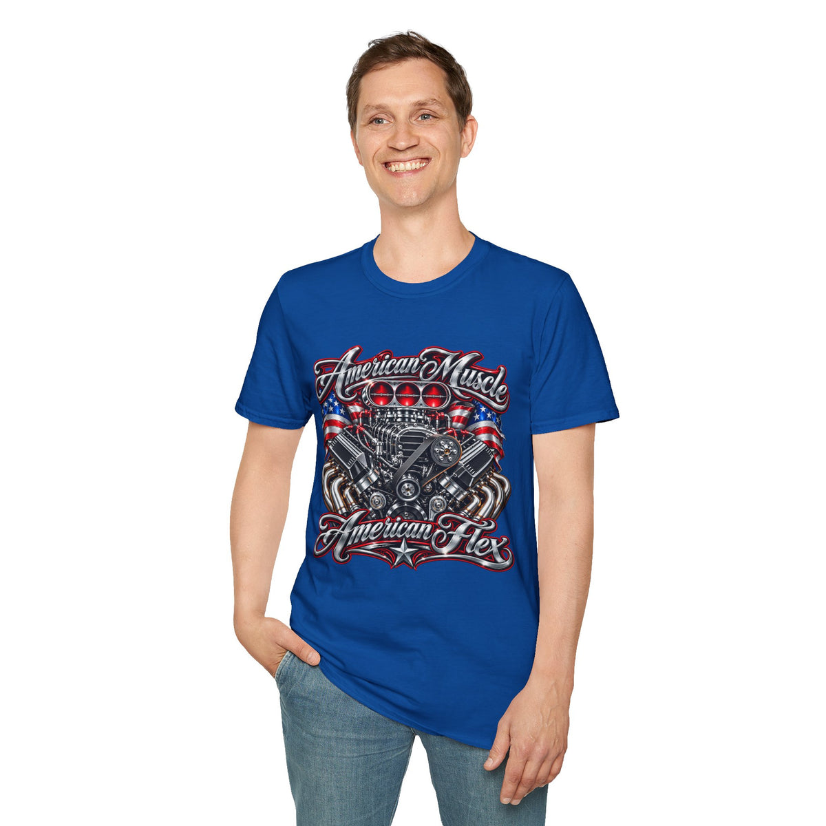 American Muscle Engine Graphic Tee