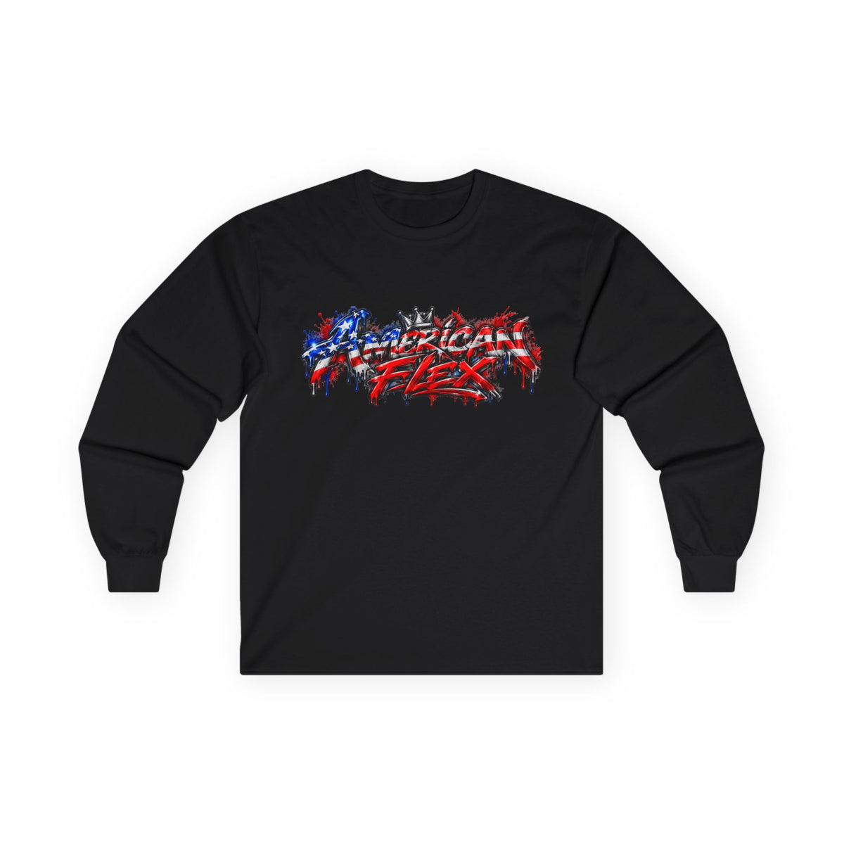 "American Flex" Long Sleeve Shirt -Patriotic Graphic Drip