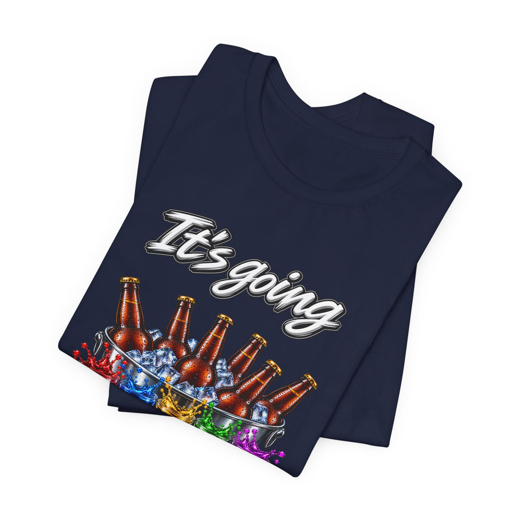 It's Going Down Party T-Shirt — Colorful Bottles and Shots