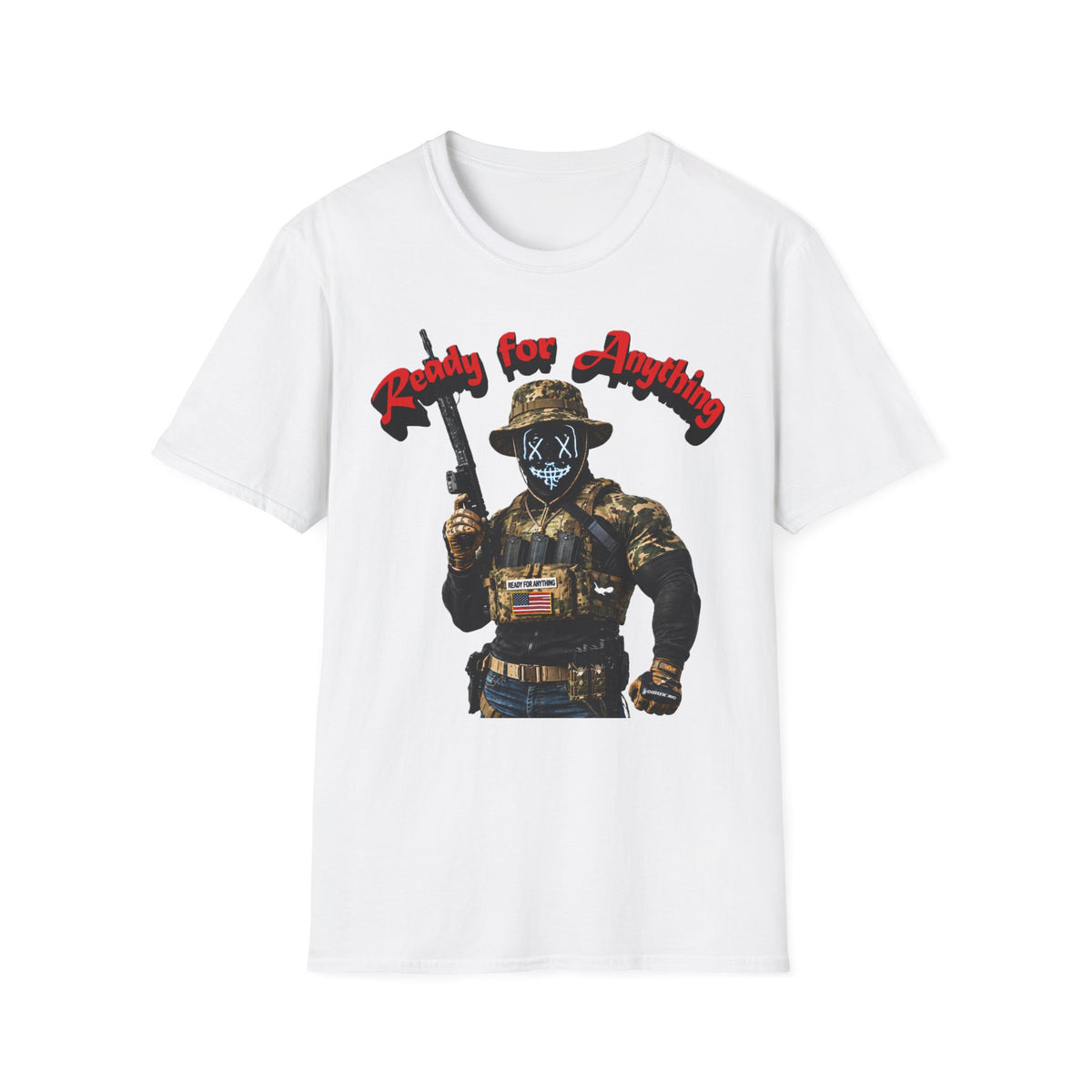 "Ready For Anything" Tactical Soldier Graphic Tee