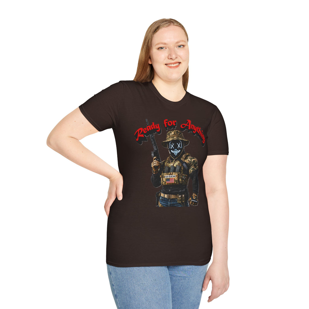 "Ready For Anything" Tactical Soldier Graphic Tee