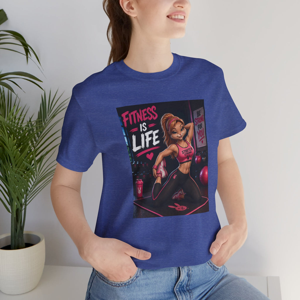 Fitness Is Life Tee — Motivational Gym Workout T-Shirt for Women